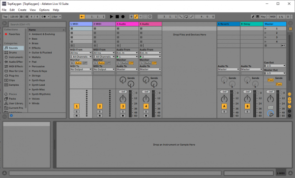 get content and instruments for ableton live suite 10