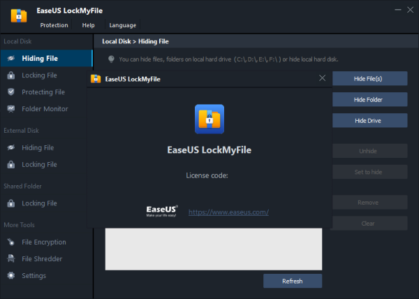 EaseUS LockMyFile Activator & License Key {Tested} Download