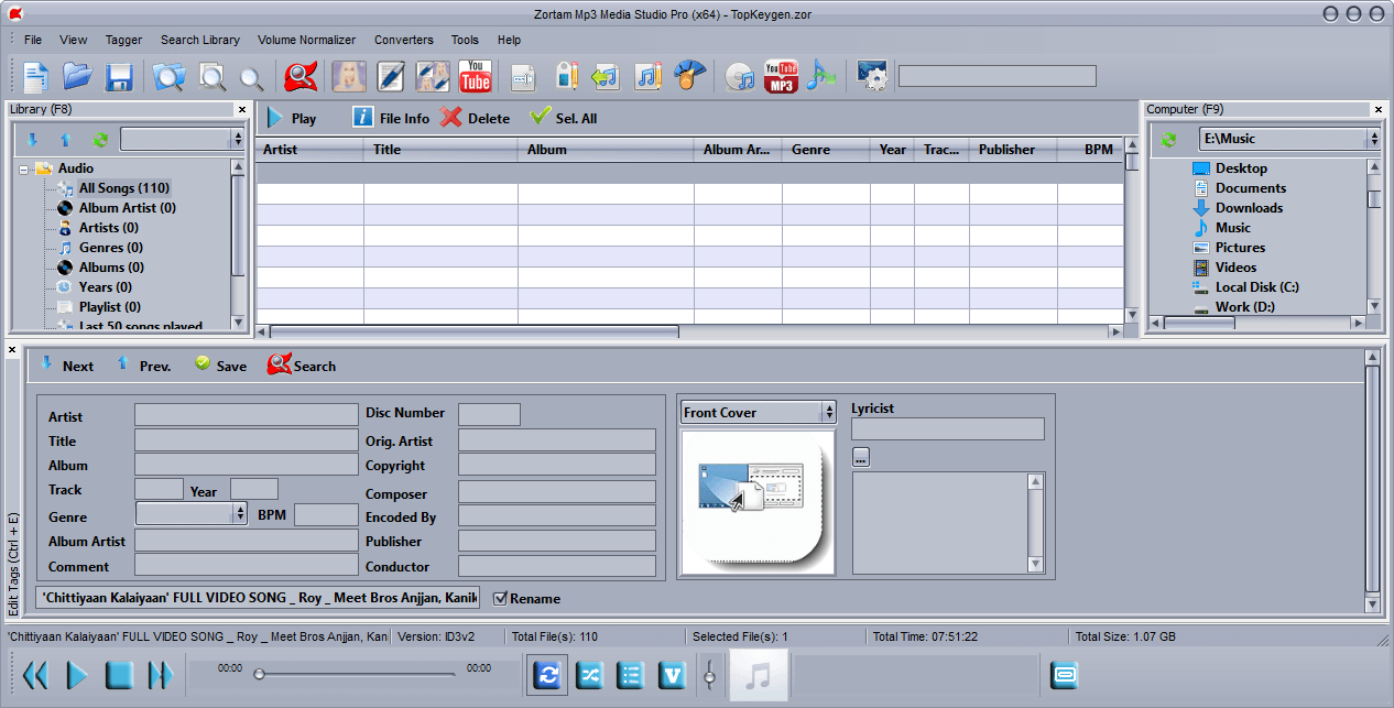 Zortam Mp3 Media Studio Pro Crack & Serial Key Download