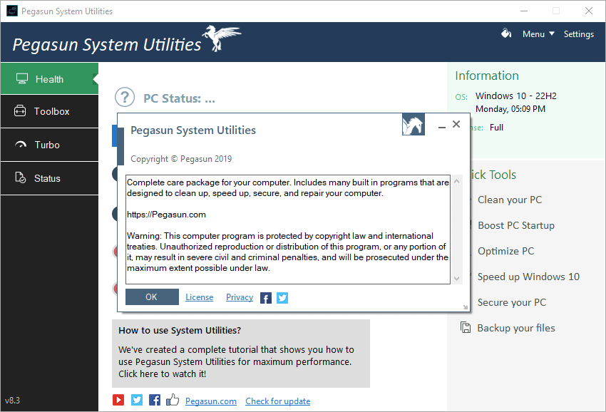 Pegasun System Utilities Activator & Keygen Final Download