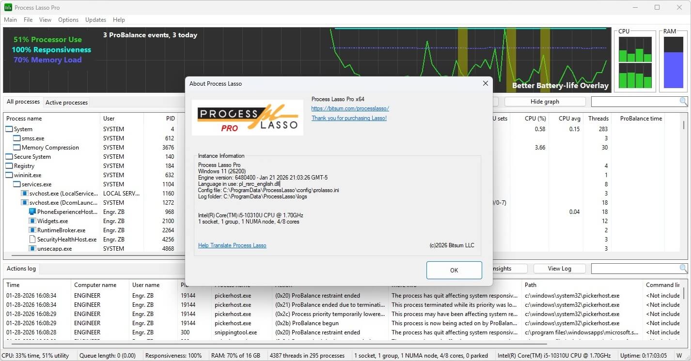 Download Bitsum Process Lasso Pro Cracked Version Full